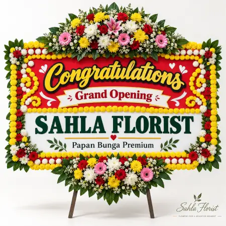 Papan Bunga Ucapan Selamat Yalimo